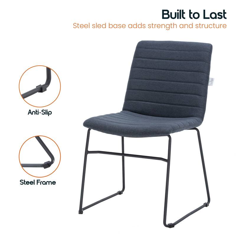 Built to Last  
Steel sled base adds strength and structure  
Anti-Slip  
Steel Frame