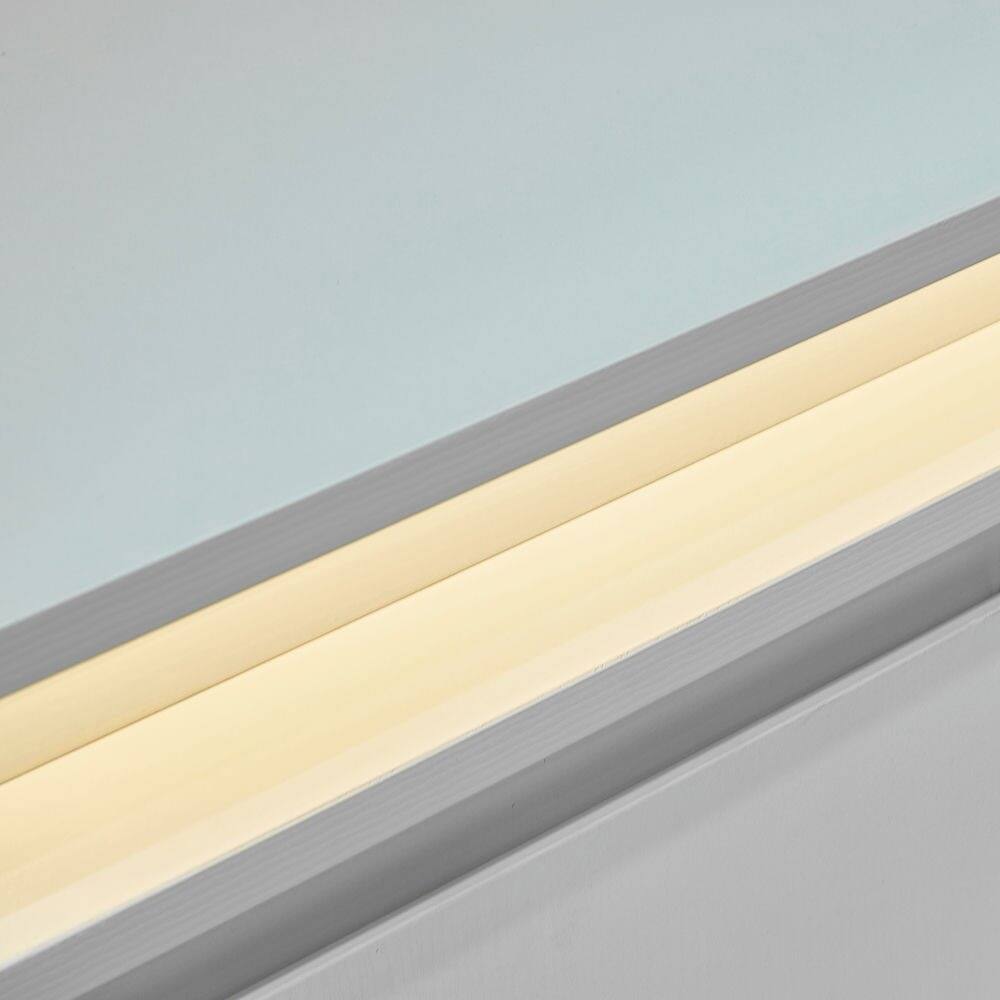 Alt View 2. Kadyn - Kadyn Console Table with LED Light, Wooden Storage Cabinet with Drawers and Doors for Entryway, White - White.