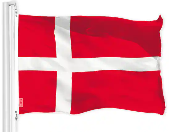 Front. G128 - Denmark (Danish) Flag 150D Polyester 3x5 ft - Assorted Colors.