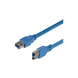 Startech - .com USB3SAB1 1 ft SuperSpeed USB 3.0 Cable A to B - M/M - Type A Male USB - Type B Male USB - 1ft - Blue