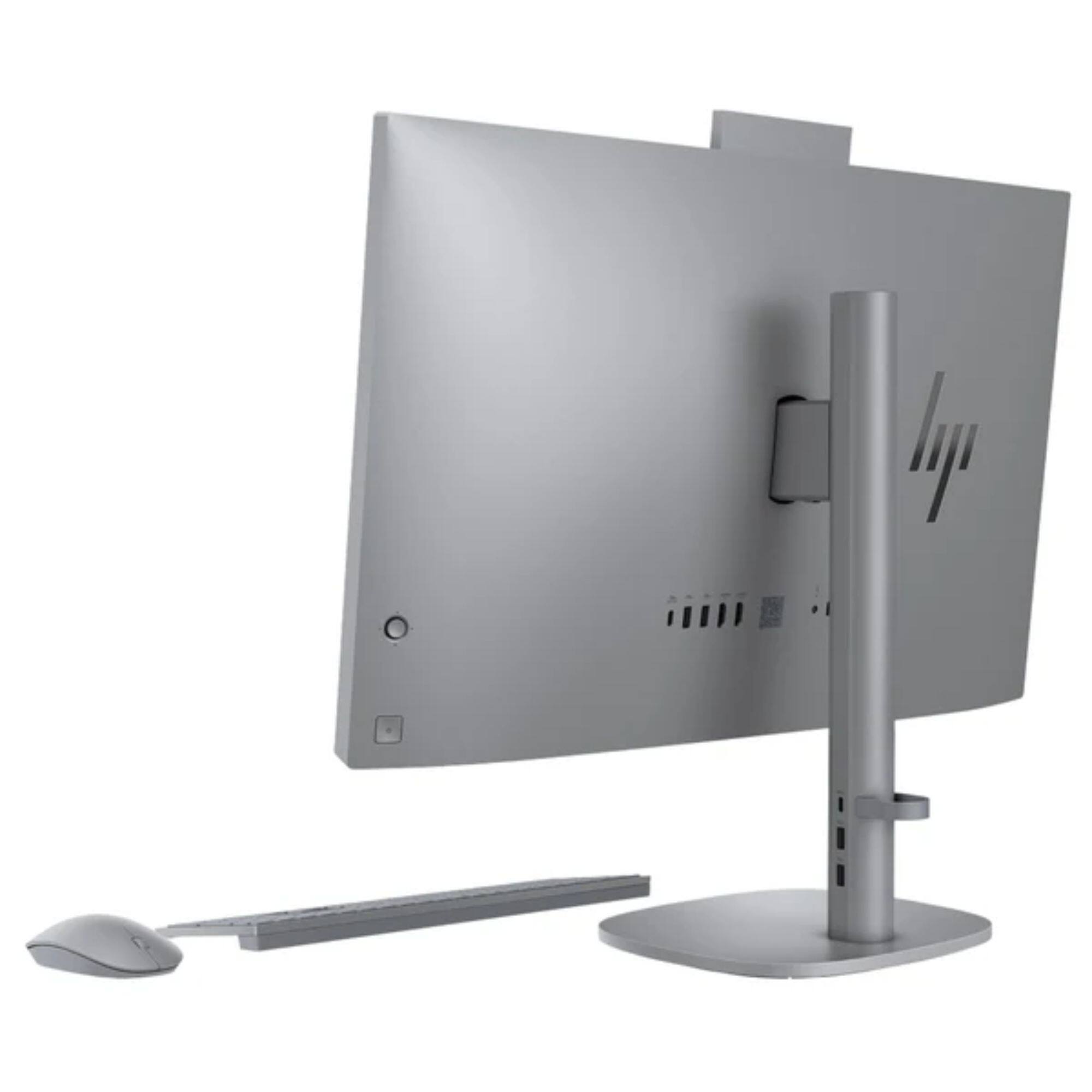 Alt View 5. HP - OmniStudio X 27-CS1000T 27" FHD Intel Core Ultra 7 256V 2.2 GHz 16 GB 512 GB Intel Arc Graphics W11H AIO Desktop - Meteor Silver.