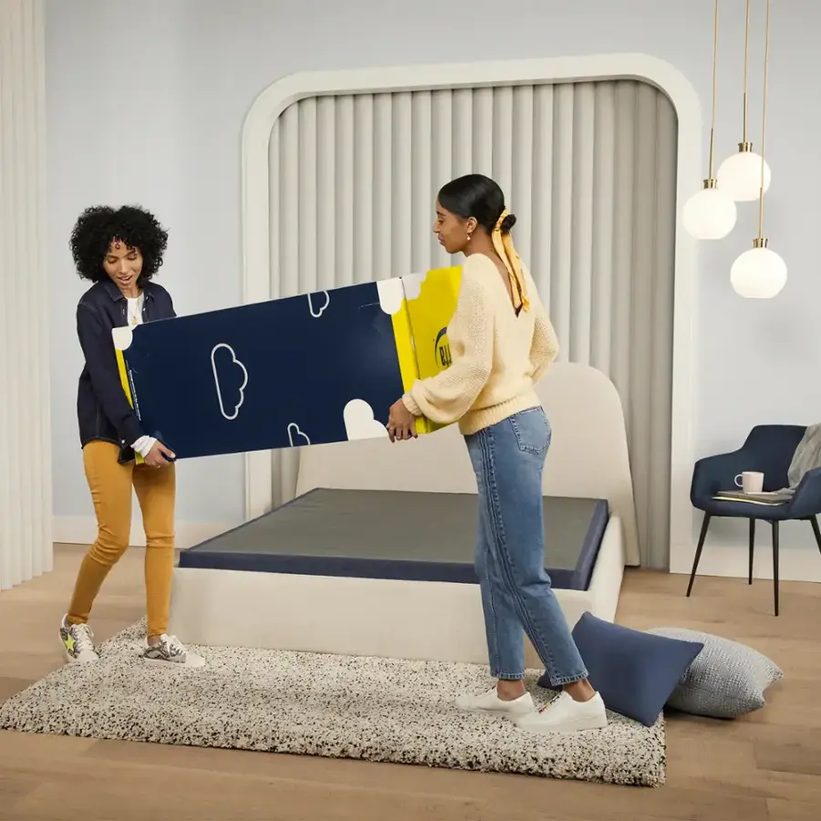 Alt View 19. Serta - Perfect Sleeper Tranquil Wave 11-Inch Medium Hybrid Mattress-Twin - Light Blue.