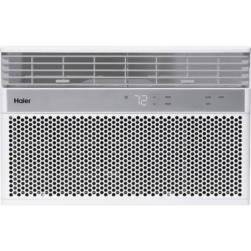 Haier - Refurbished Excellent - 8,000 BTU Smart WiFi Window Air Conditioner QHNG08AA - White
