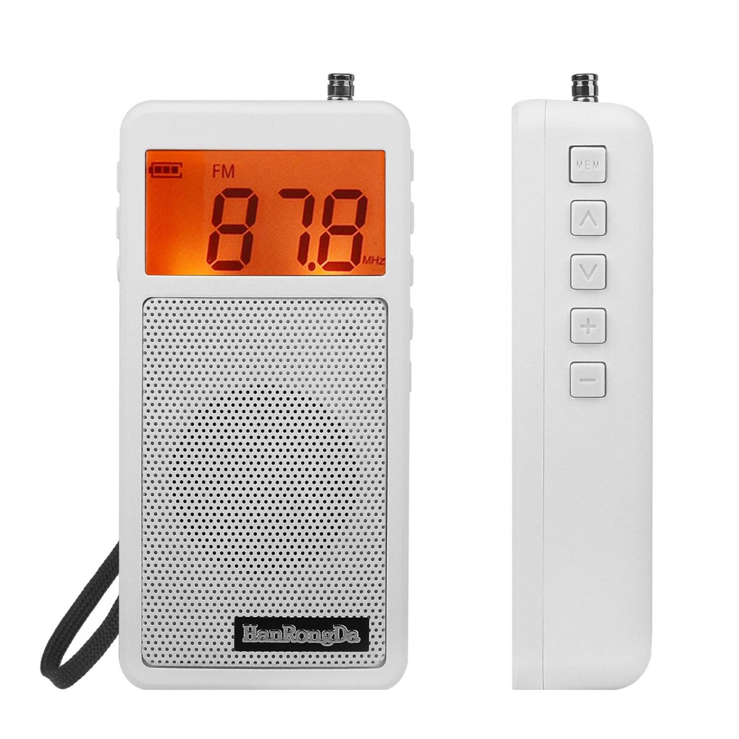 Home Collection - Portable Pocket AM/FM Digital Radio with LCD Screen