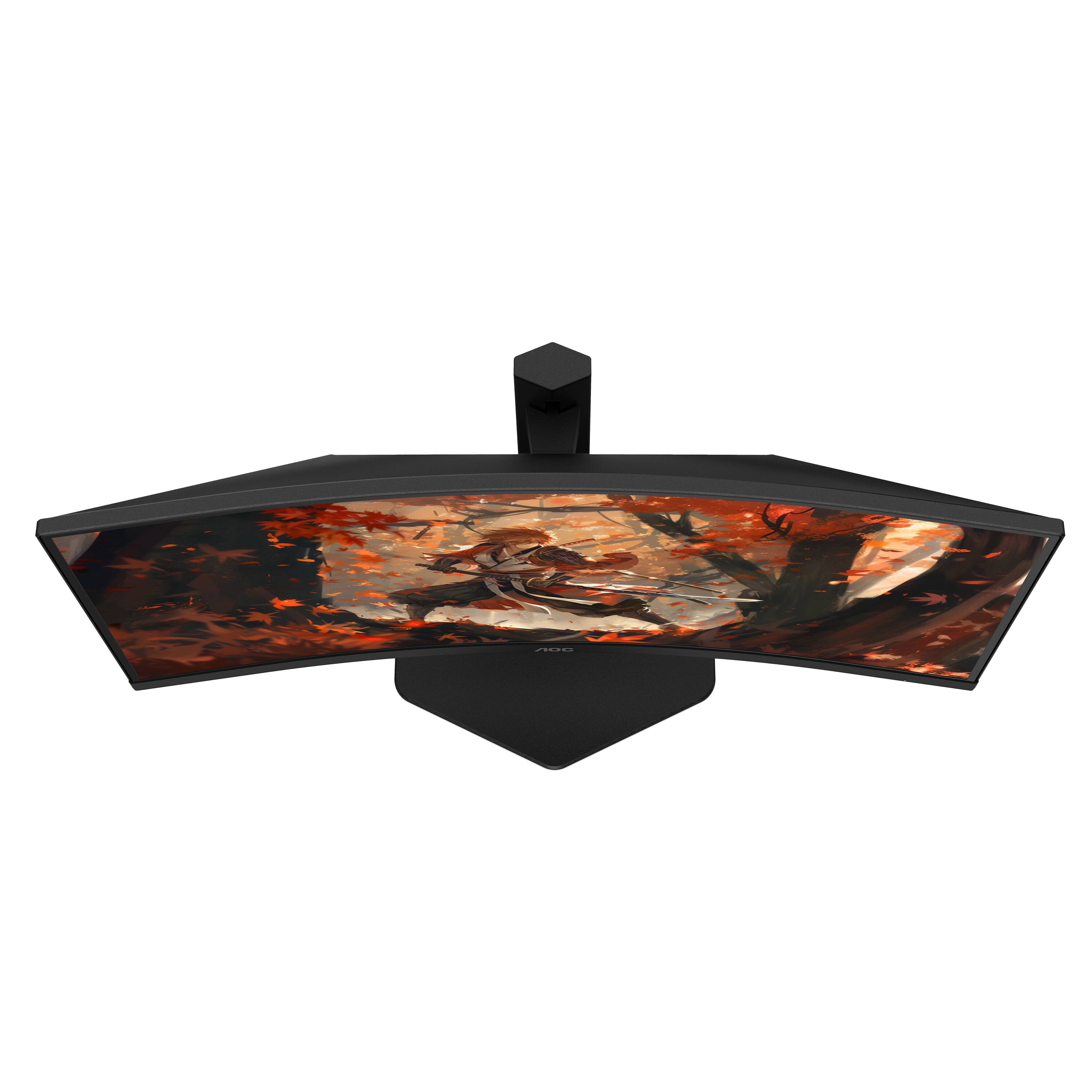 Alt View 17. AOC - C27G4ZX 27" VA Curved FHD 240Hz Gaming Monitor - Black/Silver/Red.