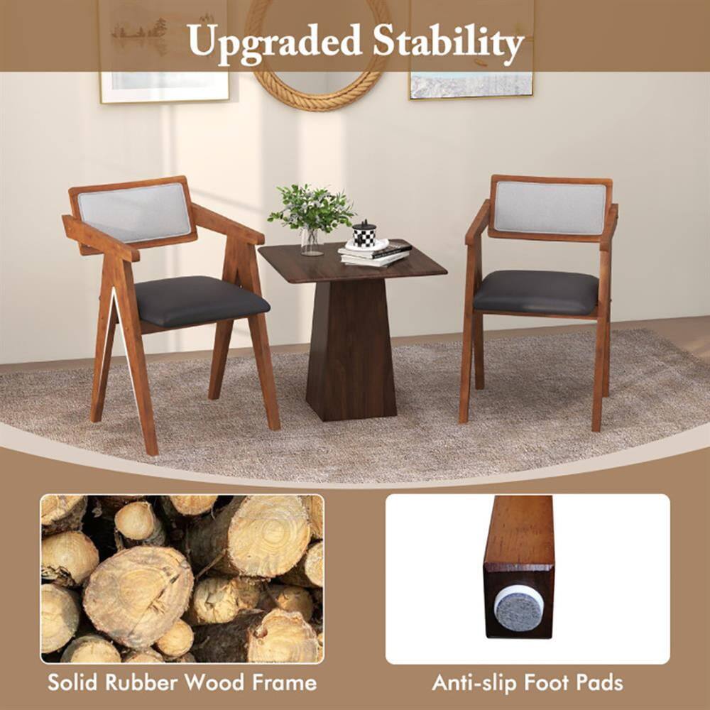 Upgraded Stability

Solid Rubber Wood Frame

Anti-slip Foot Pads