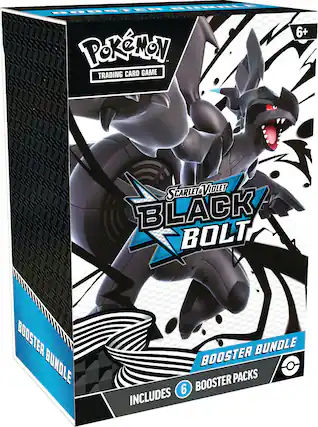 Pokemon Trading Card Game 6+ Scarlet & Violet Violet Black Bolt Booster Bundle includes 6 booster packs.