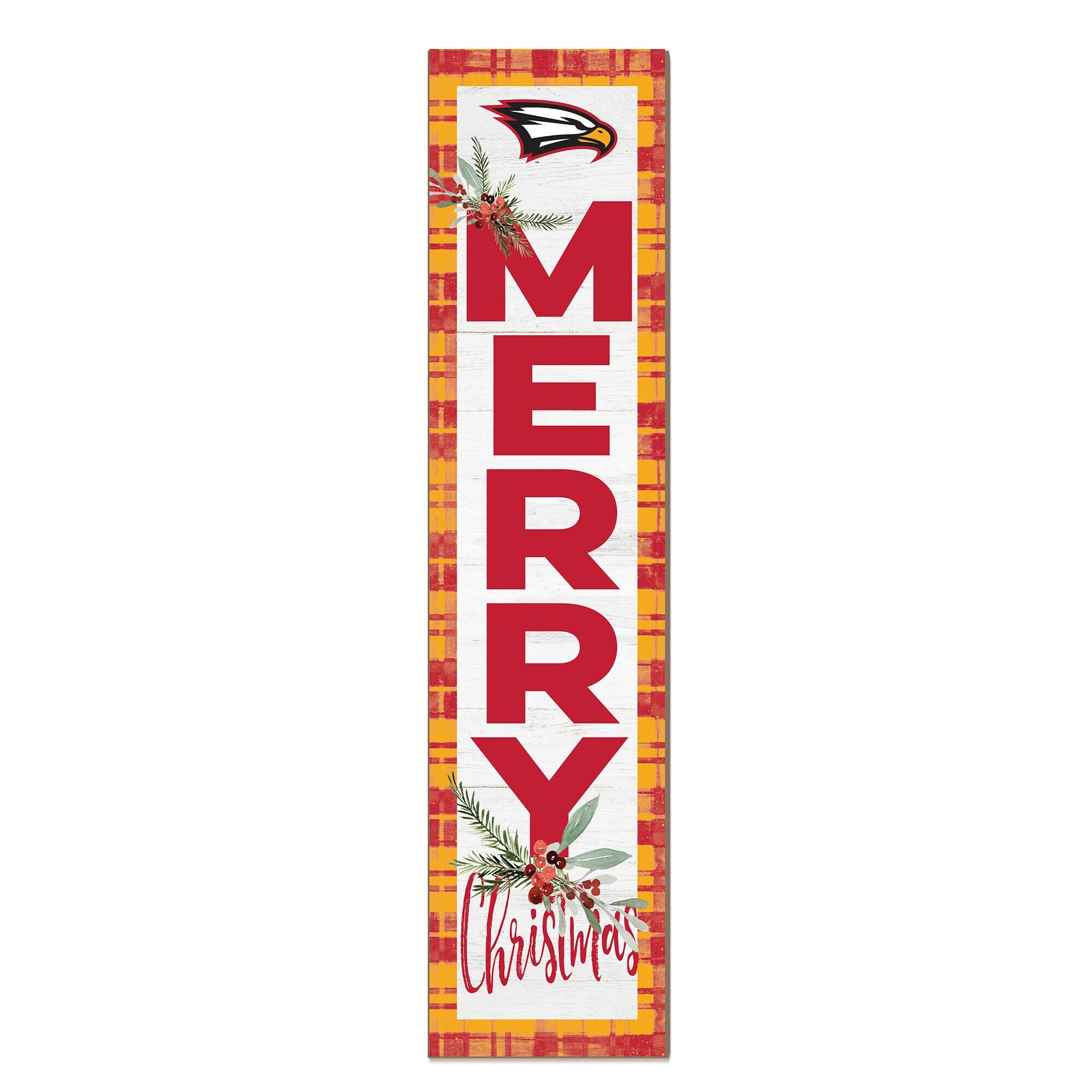 Jardine - Polk State College Eagles 12'' x 48'' Outdoor Merry Christmas Leaner - White