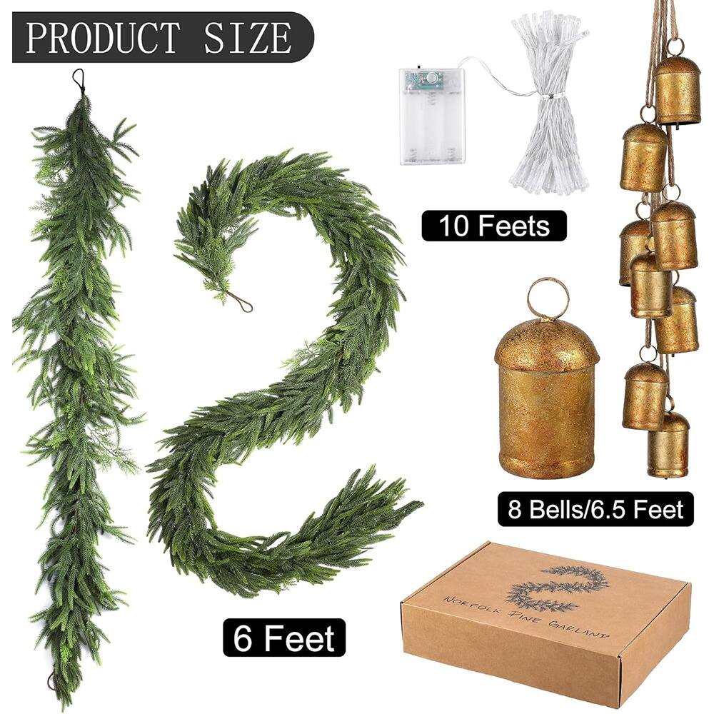 PRODUCT SIZE

10 Feet

8 Bells/6.5 Feet

6 Feet

NORFOLK FINE GARLAND