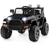 Front. Costway - Costway 12V Kids Ride On Truck Car Electric Vehicle Remote w/ Music & Light - Black.