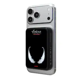 Keyscaper - Marvel Badge Wireless Mag Power Bank - Venom 2