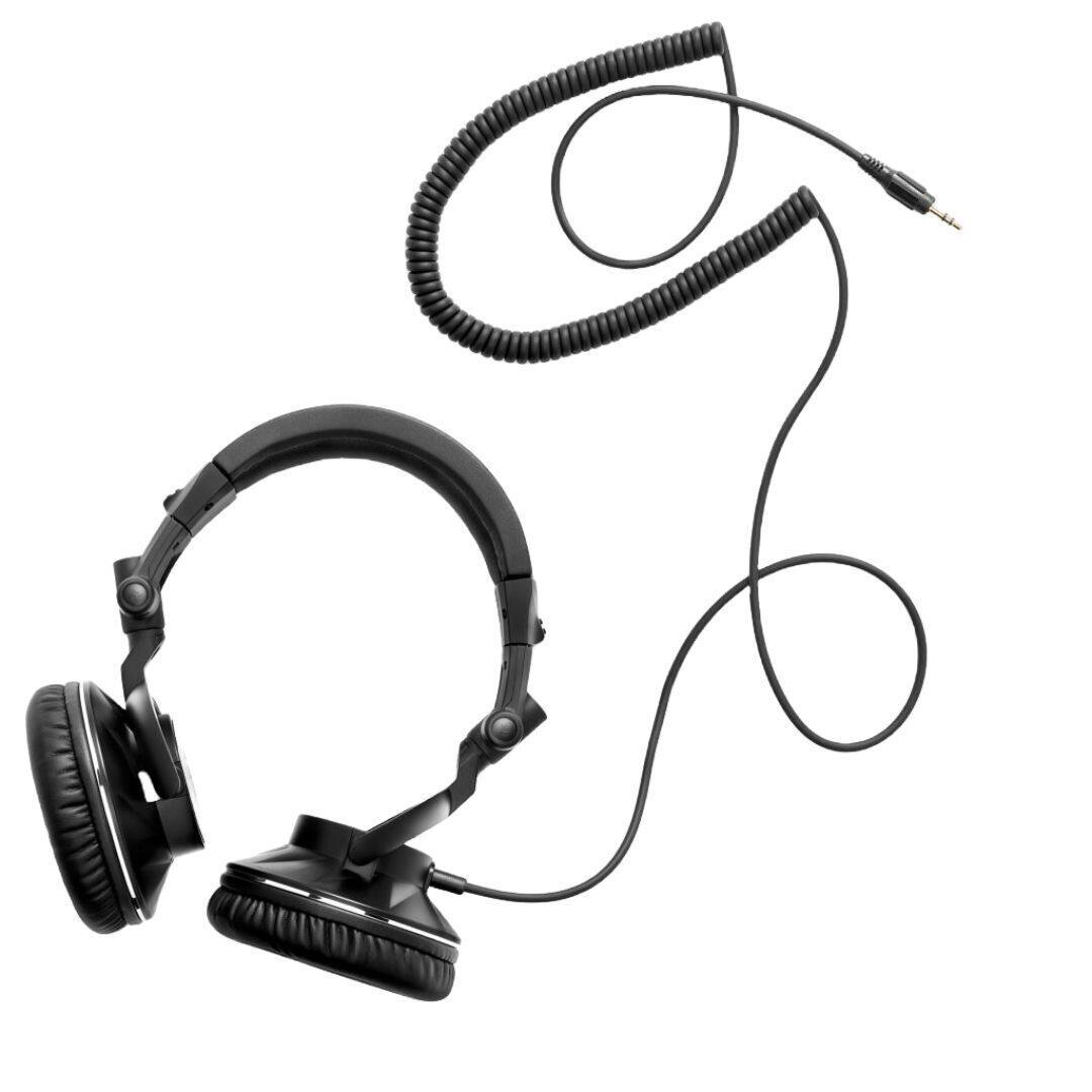 Angle. Hercules - Hercules HDP DJ60 Closed-Back Over-Ear DJ Headphones.