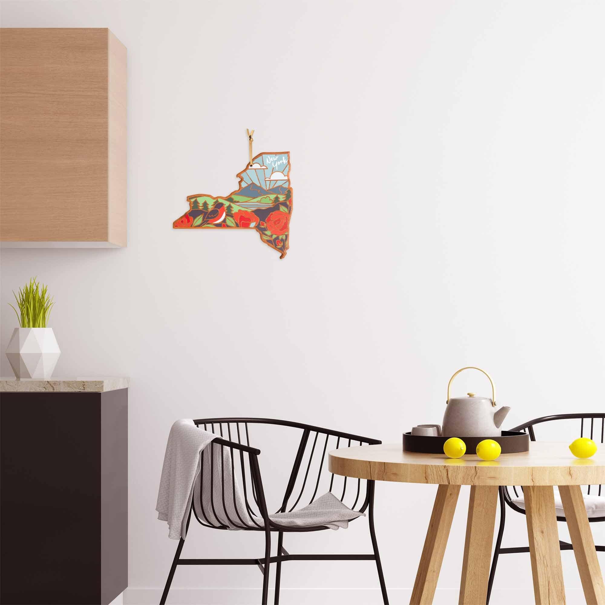 Back. Totally Bamboo - New York Cutting Board with Artwork by Summer Stokes.