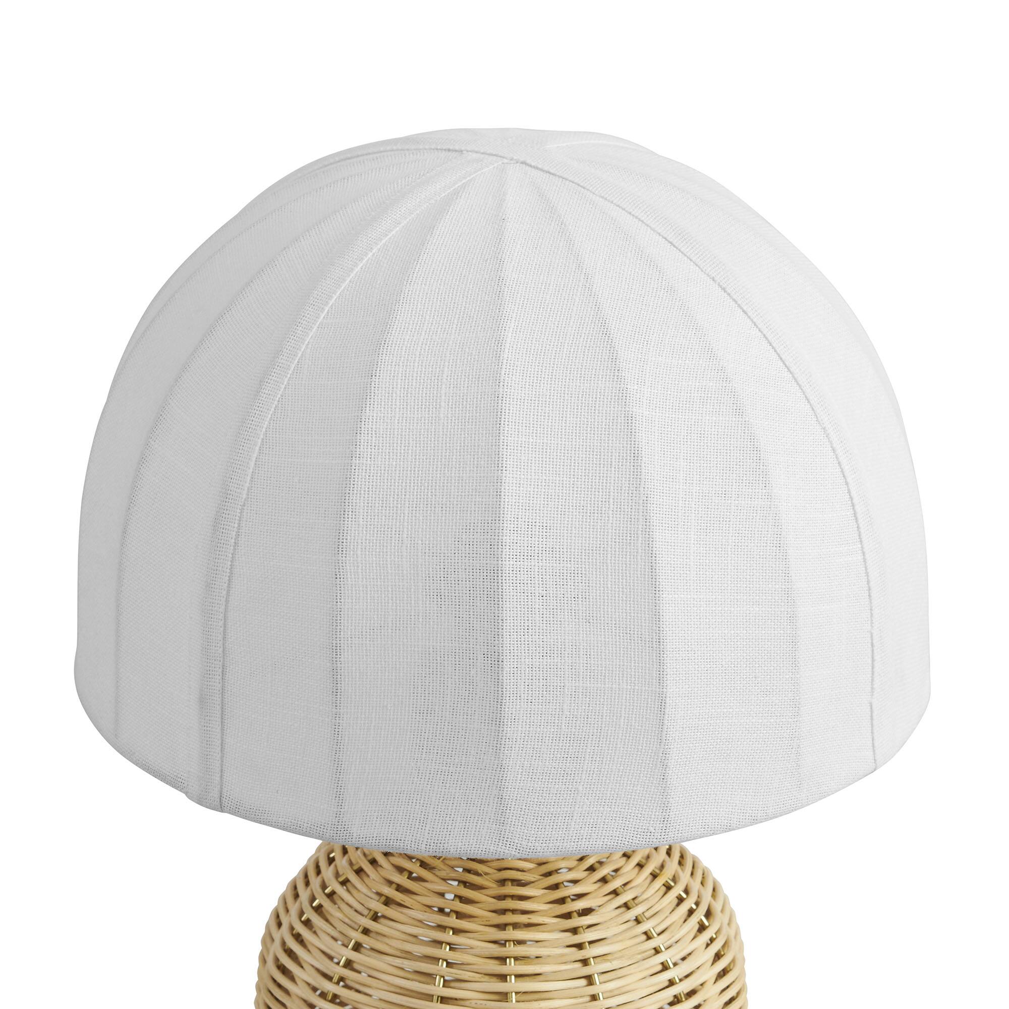 Alt View 4. Modway - Santo Rattan Table Lamp With Dome Shade by Modway - White Natural.