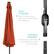 EASY STORAGE: Built-in hand crank allows for quick setup & breakdown.
DURABLE ASSEMBLY: Push-button connector pin protects the pole from damage.