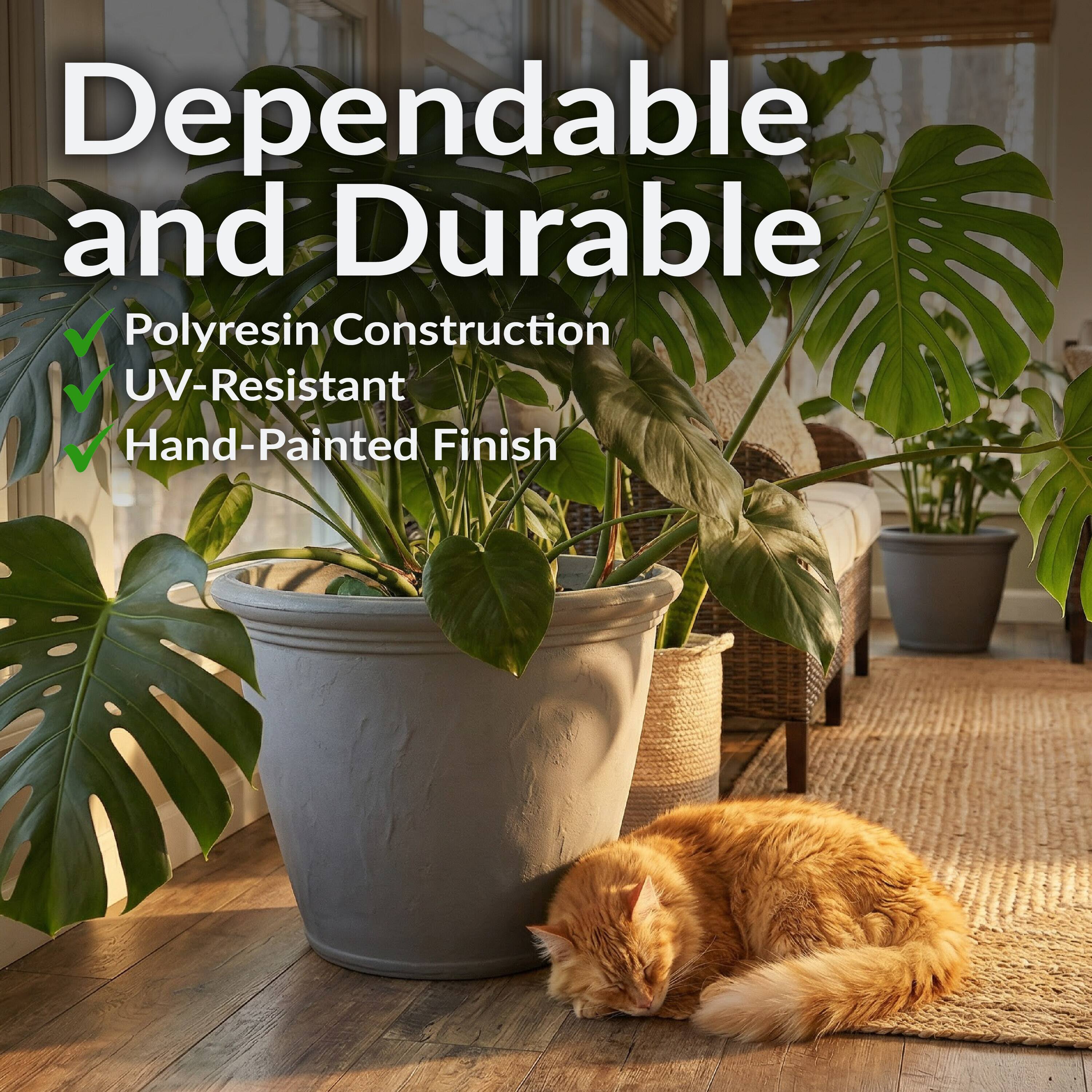 Dependable and Durable

- Polyresin Construction
- UV-Resistant
- Hand-Painted Finish