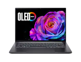 Acer - Swift X 14.5" WQXGA+ OLED Gaming Laptop Intel Core Ultra 7 255H NVIDIA GeForce RTX 5060 32GB RAM 1TB SSD SFX14-73G-7249 - Gray