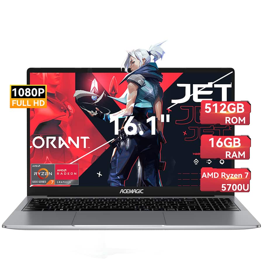 ACEMAGIC Refurbished Excellent AX16PRO 16.1'' Laptop AMD Ryzen 7