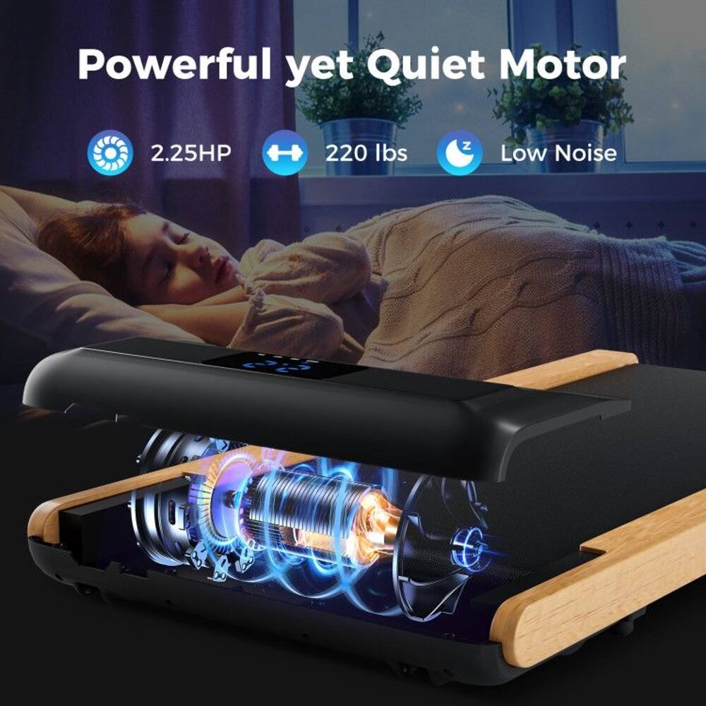 Powerful yet Quiet Motor  
2.25HP  
220 lbs  
Low Noise