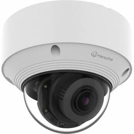 Samsung - Hanwha QNV-C8083R 5 Megapixel Outdoor Network Camera - Color - Dome - 98.43 ft Infrared Night Vision - H.265 - White