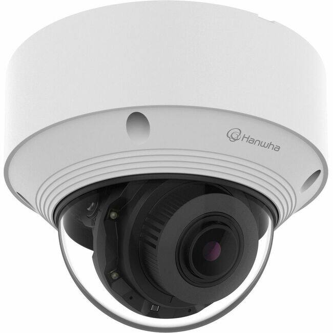 Front. Samsung - Hanwha QNV-C8083R 5 Megapixel Outdoor Network Camera - Color - Dome - White - 98.43 ft Infrared Night Vision - H.265 - White.