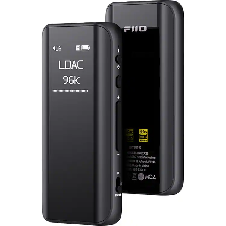 FiiO BTR15 Headphone Amps Bluetooth 5.1 Receiver High Resolution 384K ...