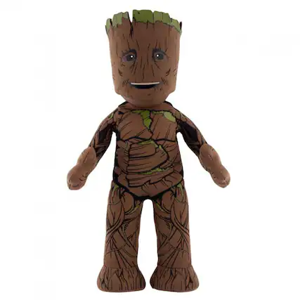 Front. Marvel - Guardians of the Galaxy 11" Plush Doll Groot Bleacher Creature - Brown.