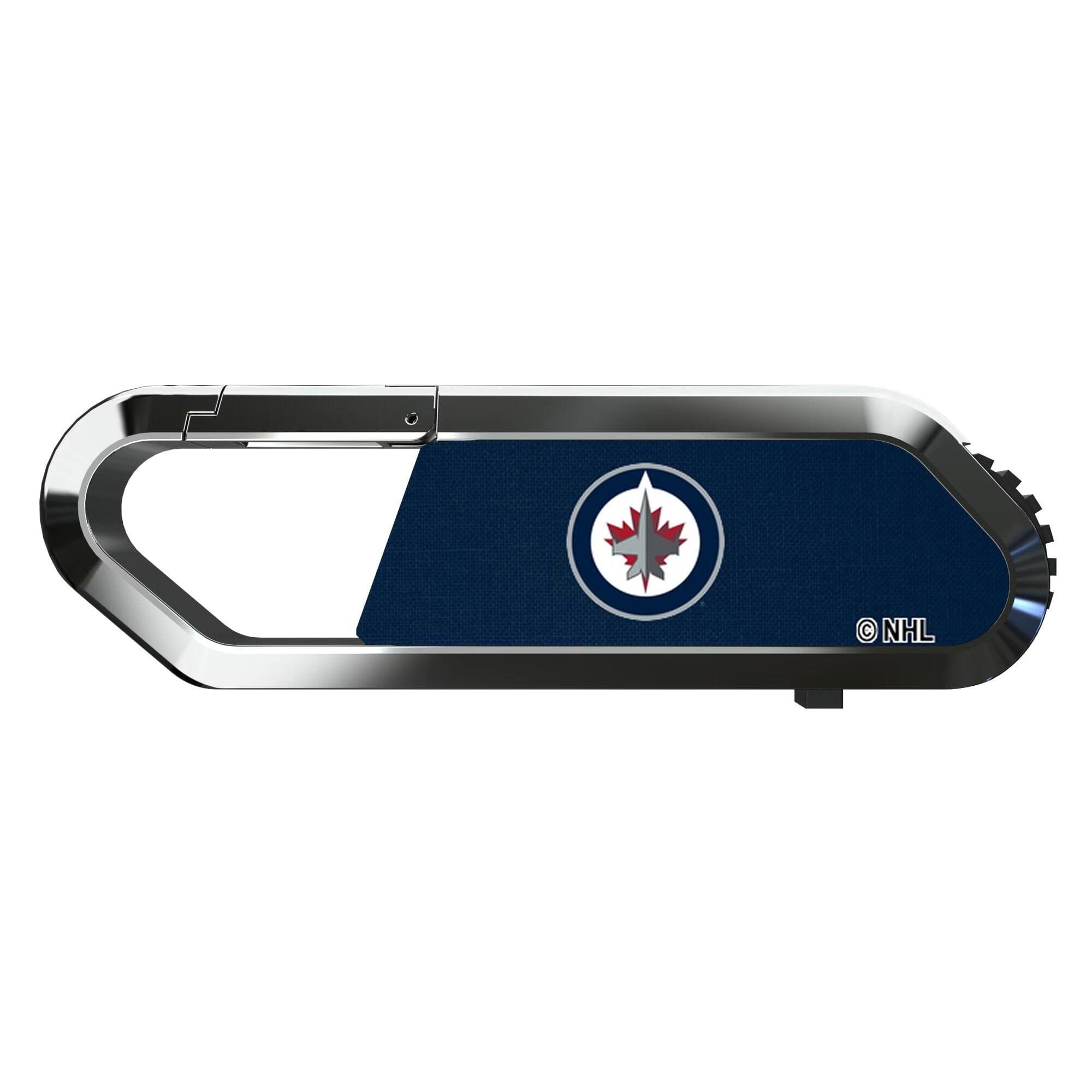 Alt View 1. Keyscaper - Winnipeg Jets 64GB Carabiner Clip USB Flash Drive - Multicolor.