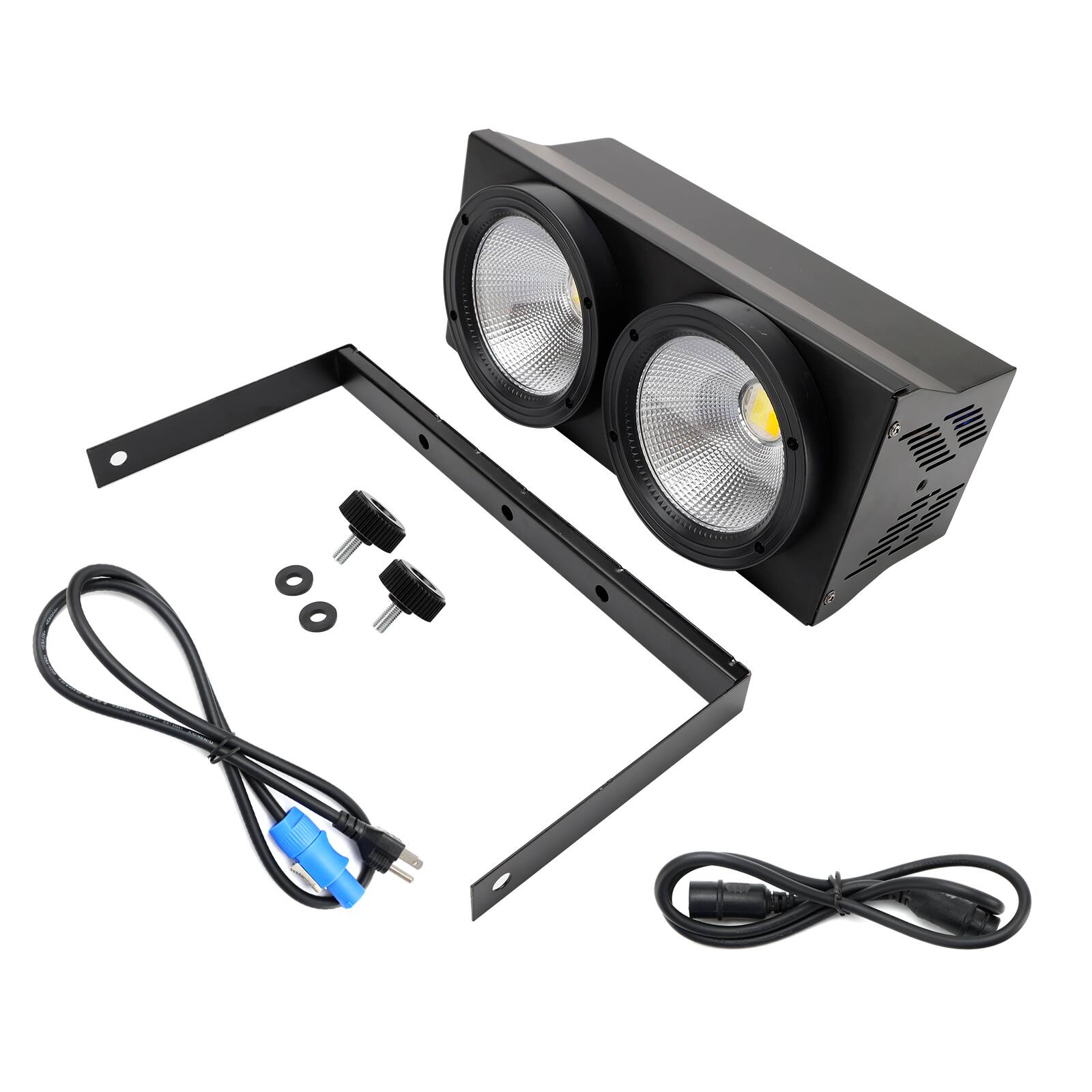 Alt View 5. Topteng - 200W COB LED Par Can Light - DMX512 Control, Warm/Cool White Switchable, 100,000-Hour Lifespan, for Stage DJ Disco.