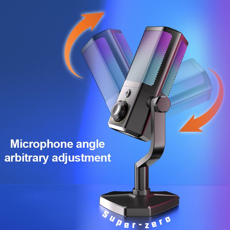 Microphone angle arbitrary adjustment  
Super-zero