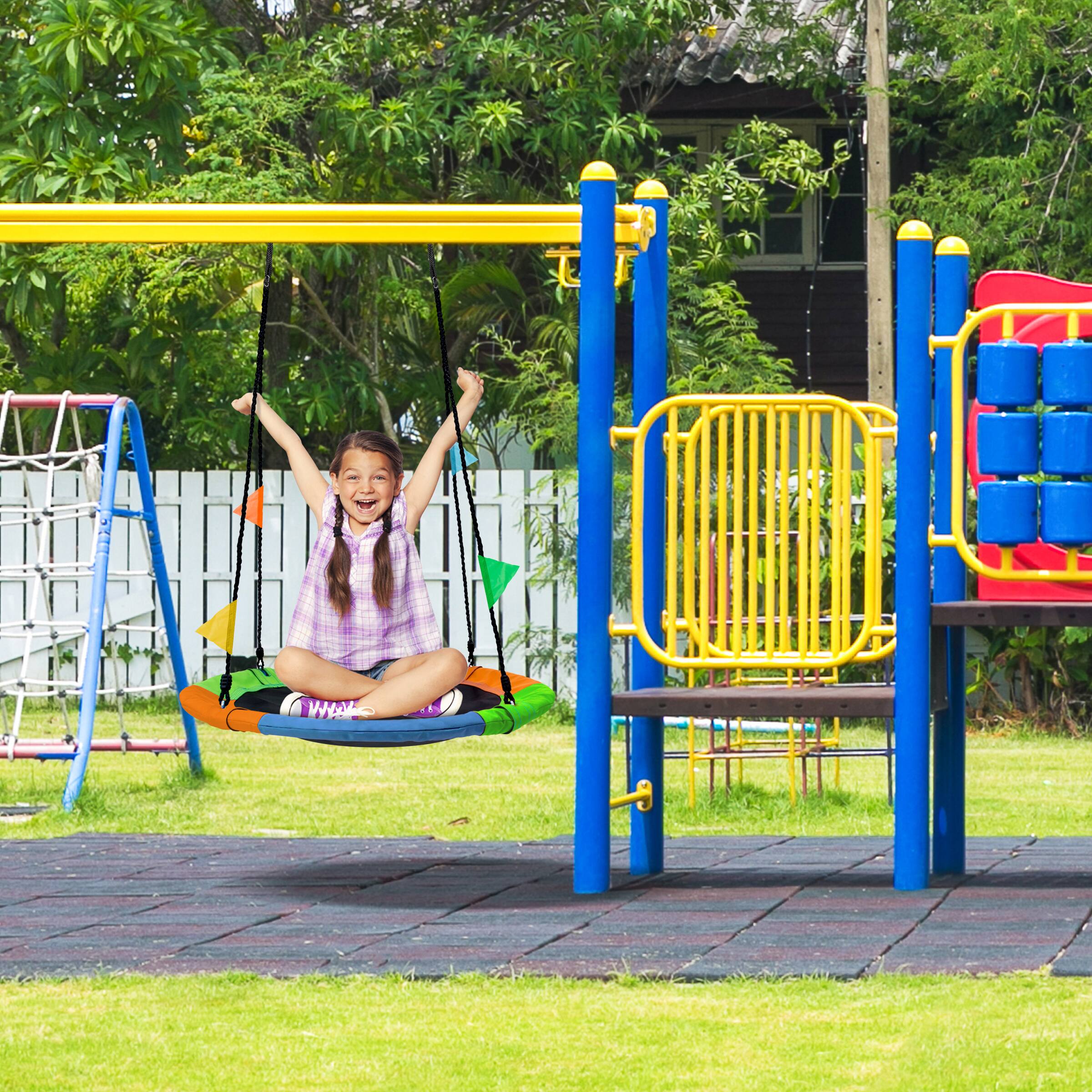 Alt View 1. Sorbus - Sorbus 24" Saucer Tree Swing for Kids- 220lbs Outdoor Swing Fun- Tree Glider Therapy Swing.