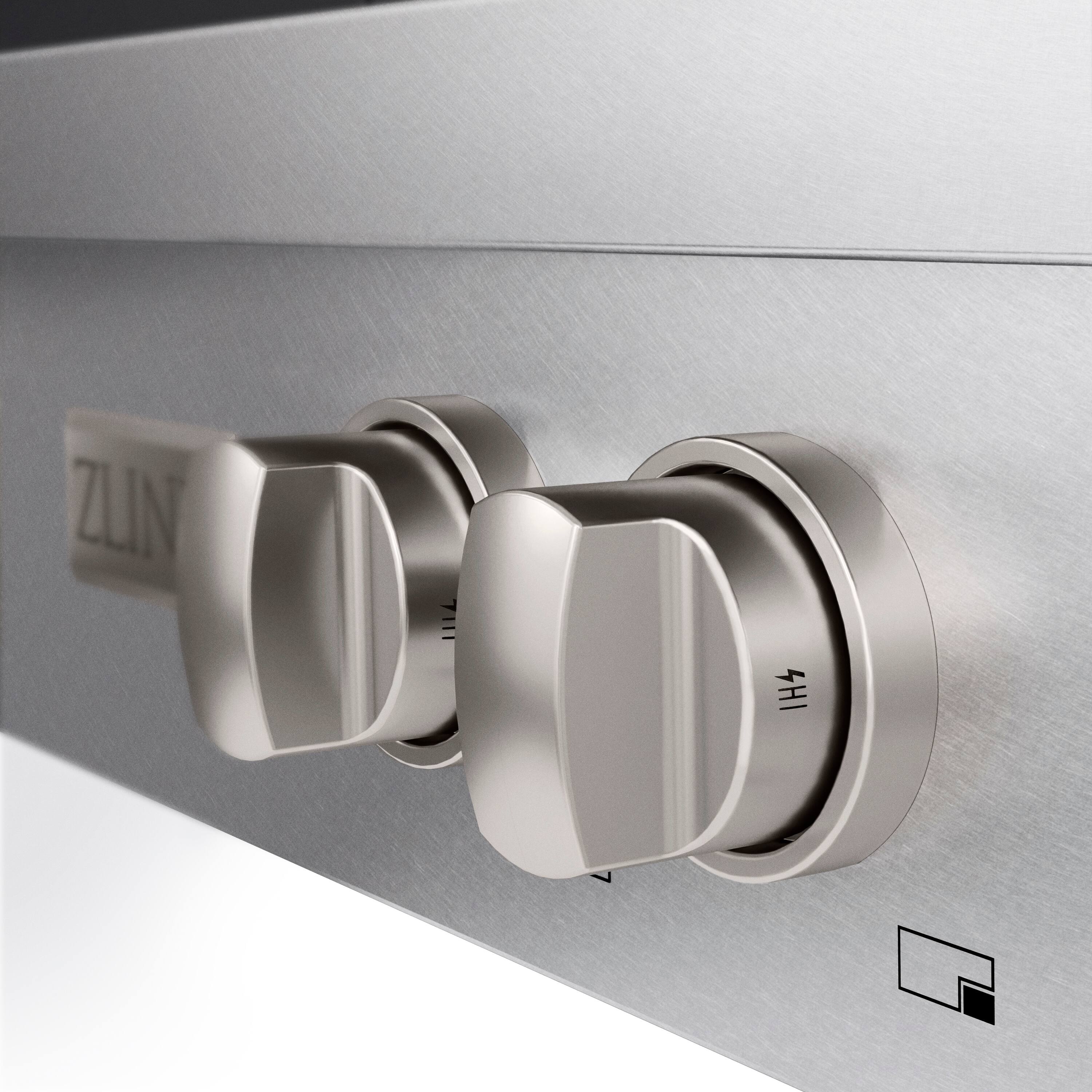 Alt View 13. ZLINE - ZLINE 30 in. Paramount Gas Rangetop with 4 Burners in Satin Stainless Steel (SRTS-30) - Stainless Steel.