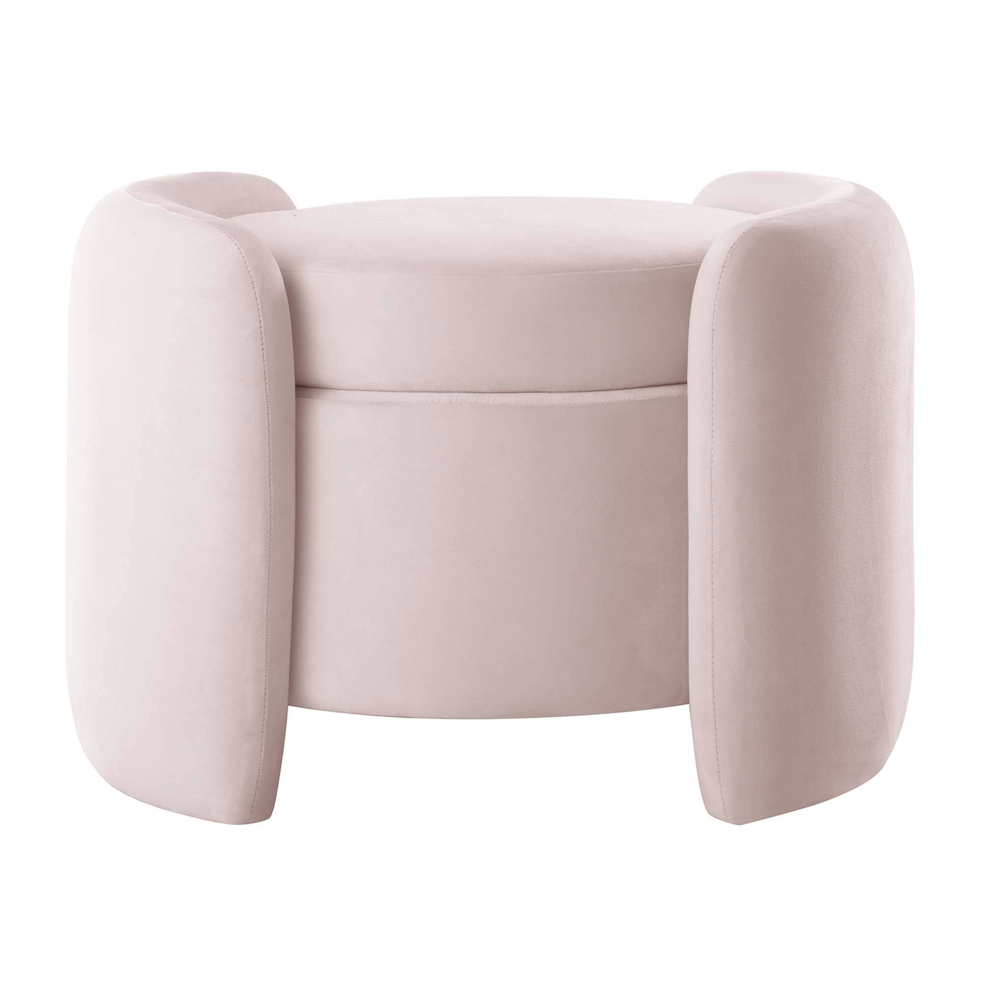 Alt View 2. Modway - Nebula Upholstered Performance Velvet Ottoman by Modway - EEI-6055-PNK.
