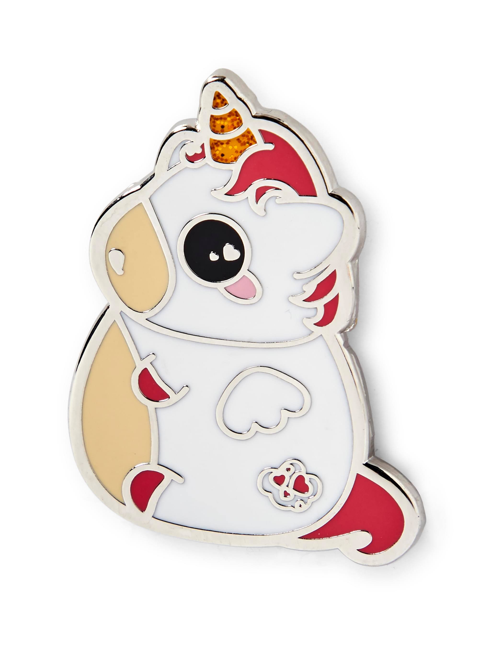 Alt View 10. Seven20 - Glitter Galaxy Pink Unicorn Soft Enamel Collector's Pin - Multi-Colored.