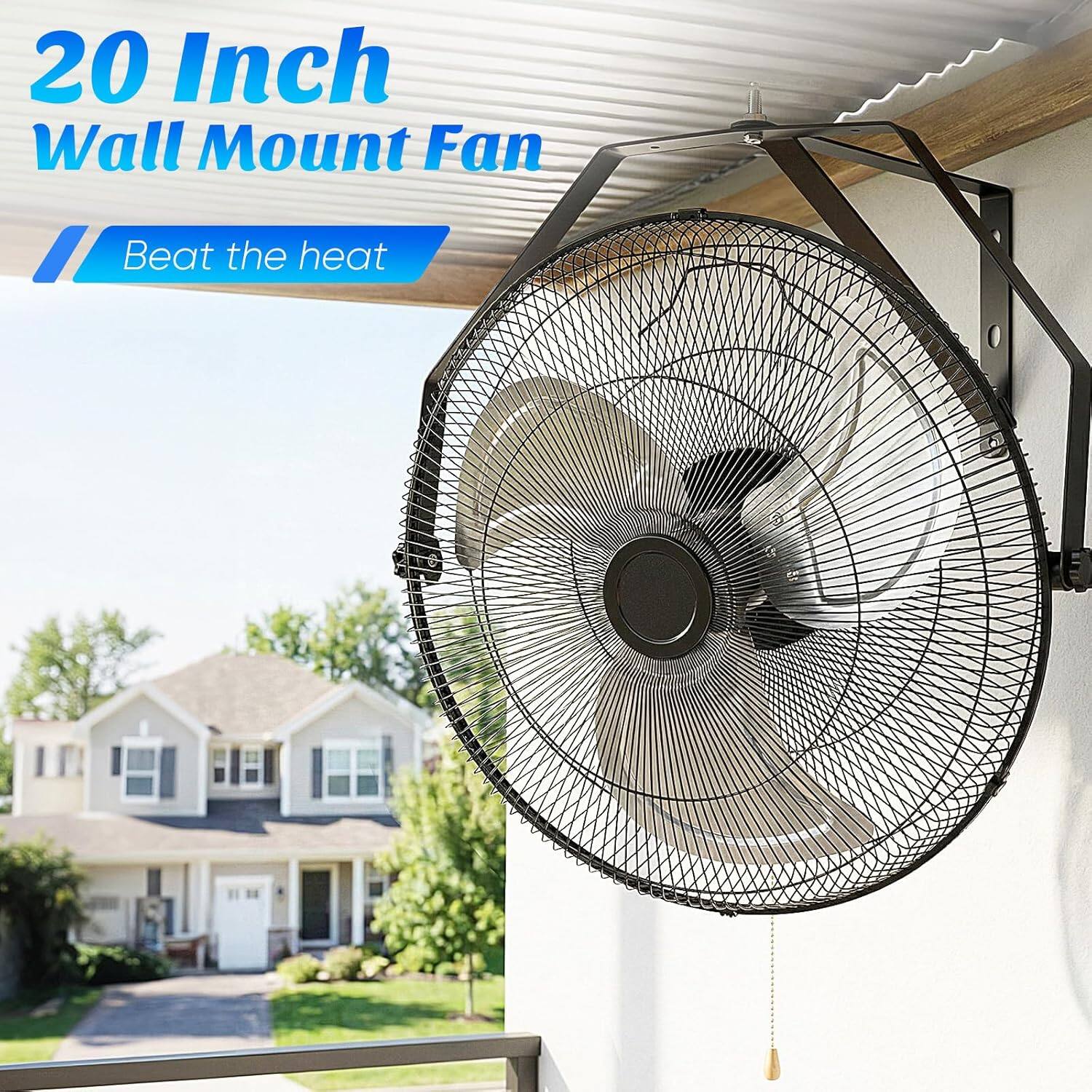20 Inch Wall Mount Fan  
Beat the heat
