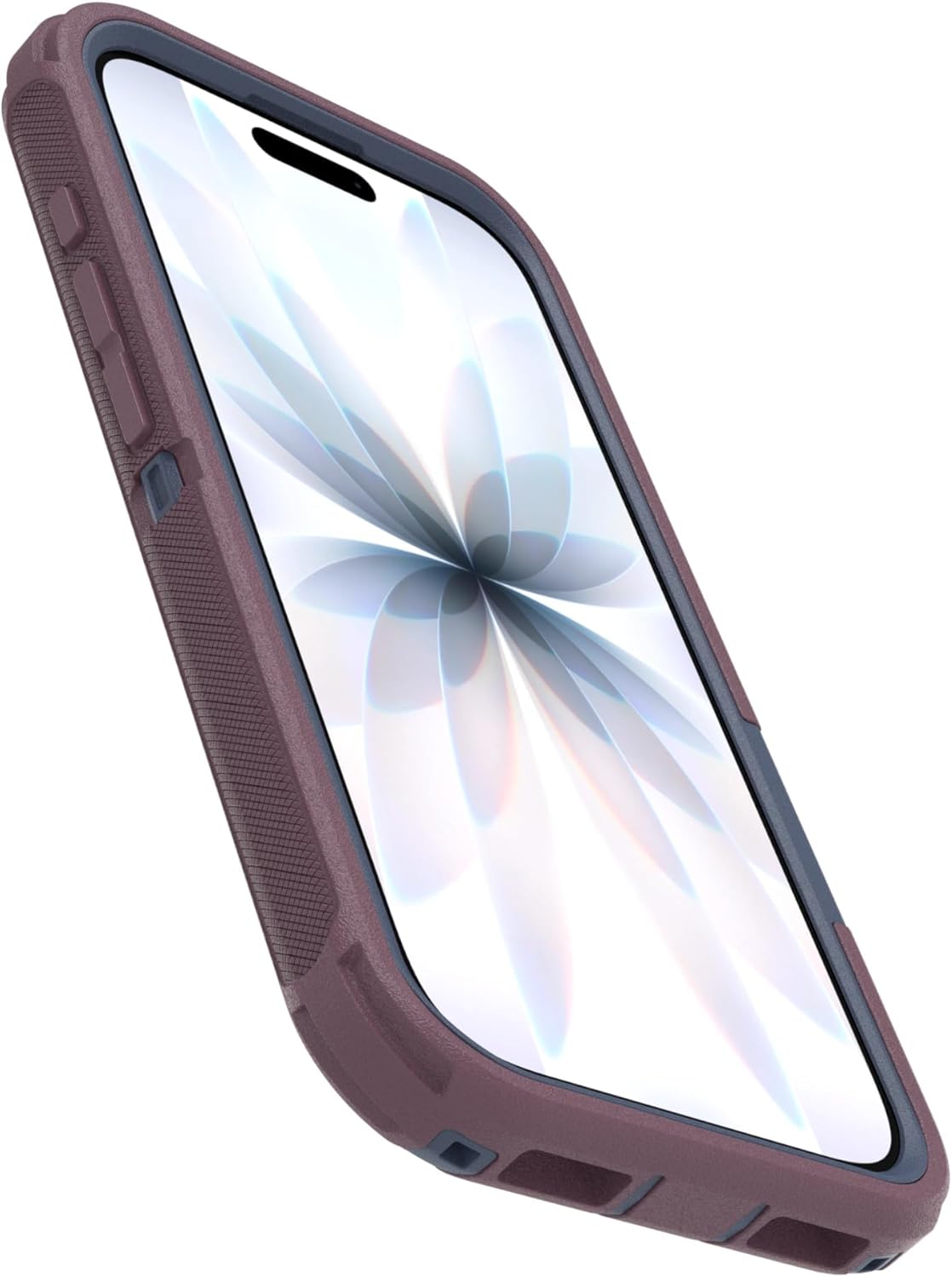 Back. OtterBox - OtterBox - Defender Series Pro Hard Shell for Apple iPhone 17 - Tulipwood Glow (Purple & Blue).