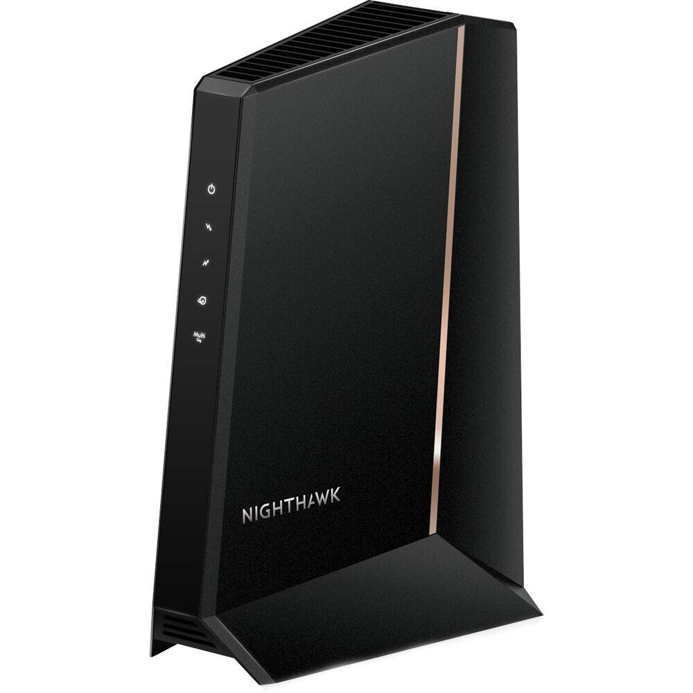Alt View 4. NETGEAR - CM2000-100NAR Nighthawk Multi-Gig Cable Modem - Refurbished Excellent - Black.