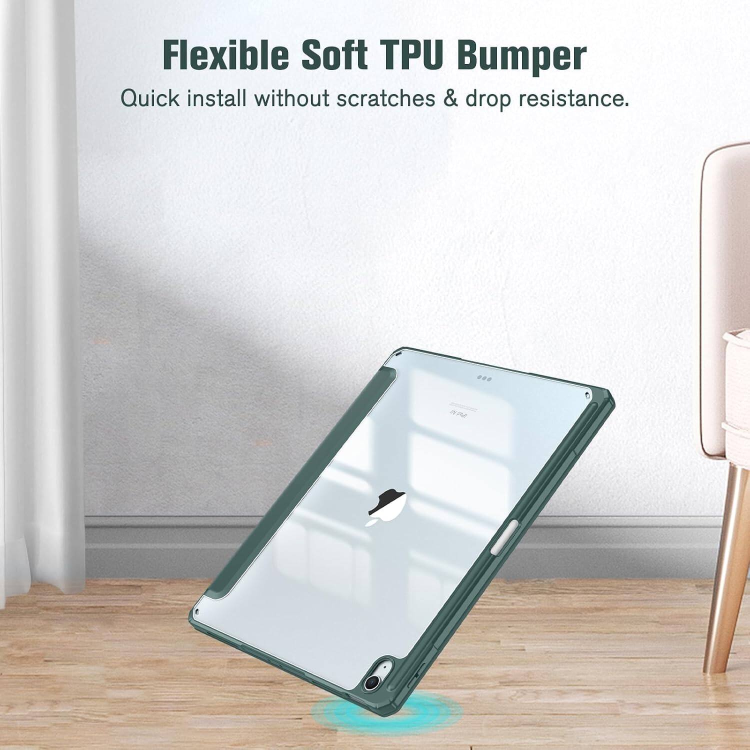 Flexible Soft TPU Bumper  
Quick install without scratches & drop resistance.