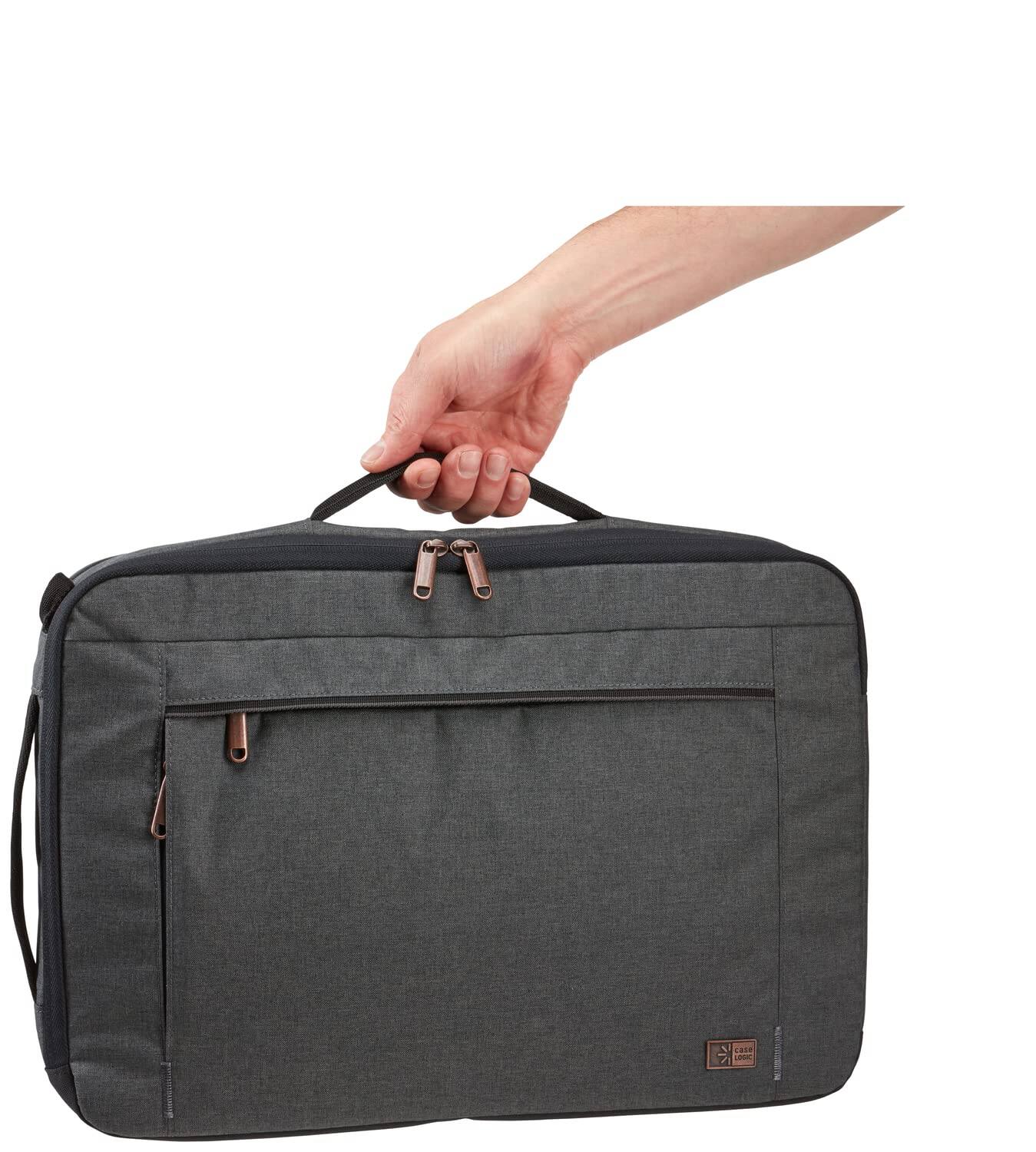 Alt View 4. Case Logic - Era 15.6-inch 2-in-1 Laptop Backpack Briefcase Hybrid, Padded 15.6-inch Laptop Compartment, Dedicated 10.5-inch Tablet P - Obsidian.