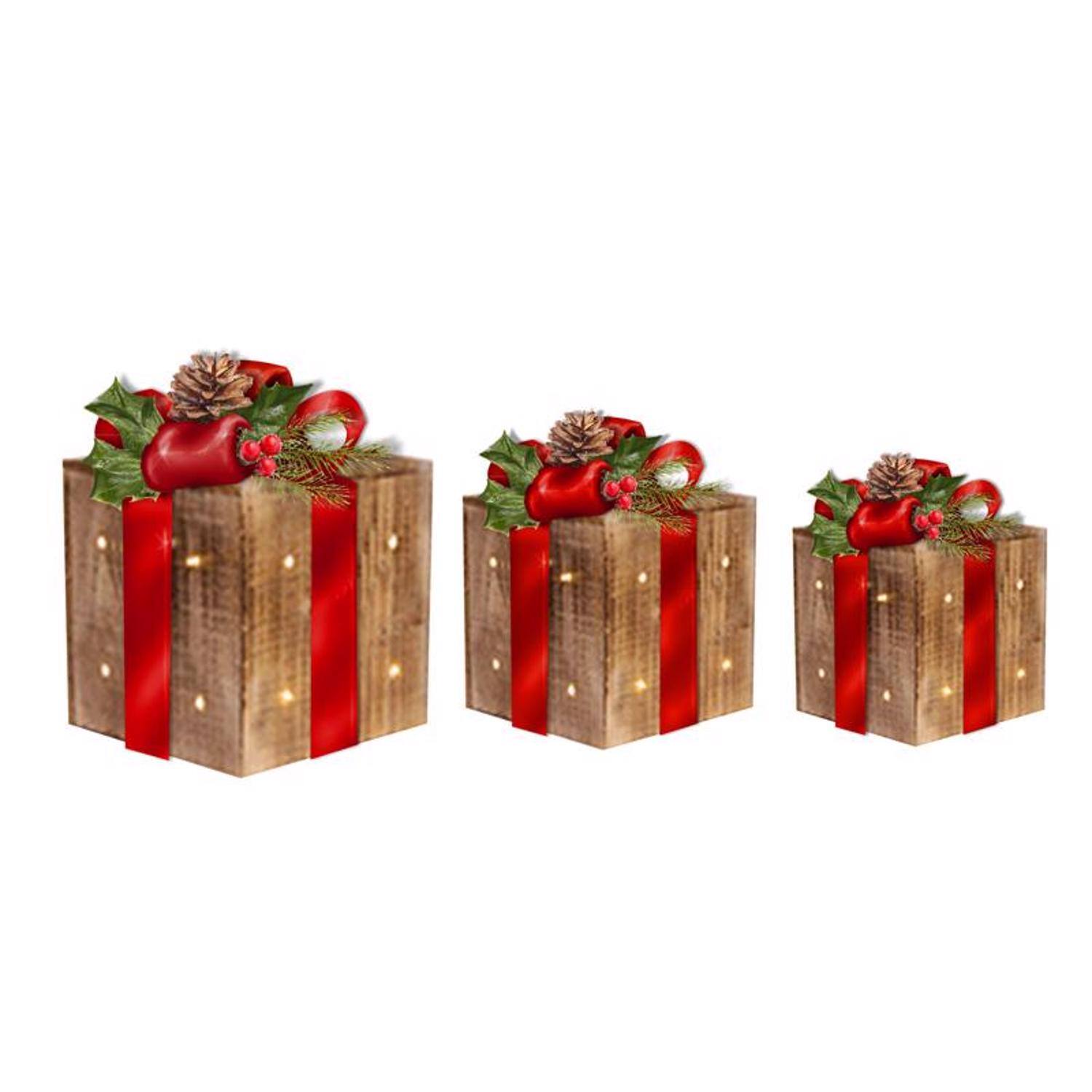 Front. Alpine - Alpine LED Gift Decor 14 in. Yard Decor - Multicolored.