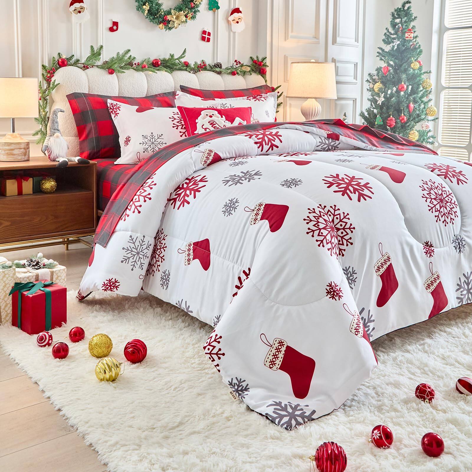 Queen Christmas Comforter Sets