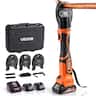 VEVOR - 18V Electric Pipe Crimping Tool for 1/2", 3/4", 1" Copper Tubes, Press Copper Crimper Tool - Black and orange
