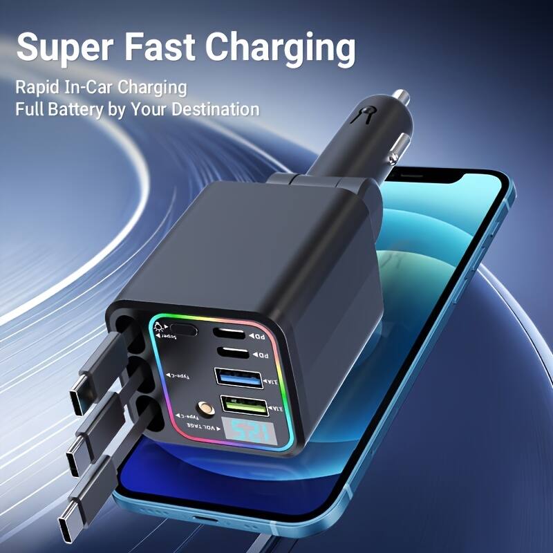 Super Fast Charging  
Rapid In-Car Charging  
Full Battery by Your Destination