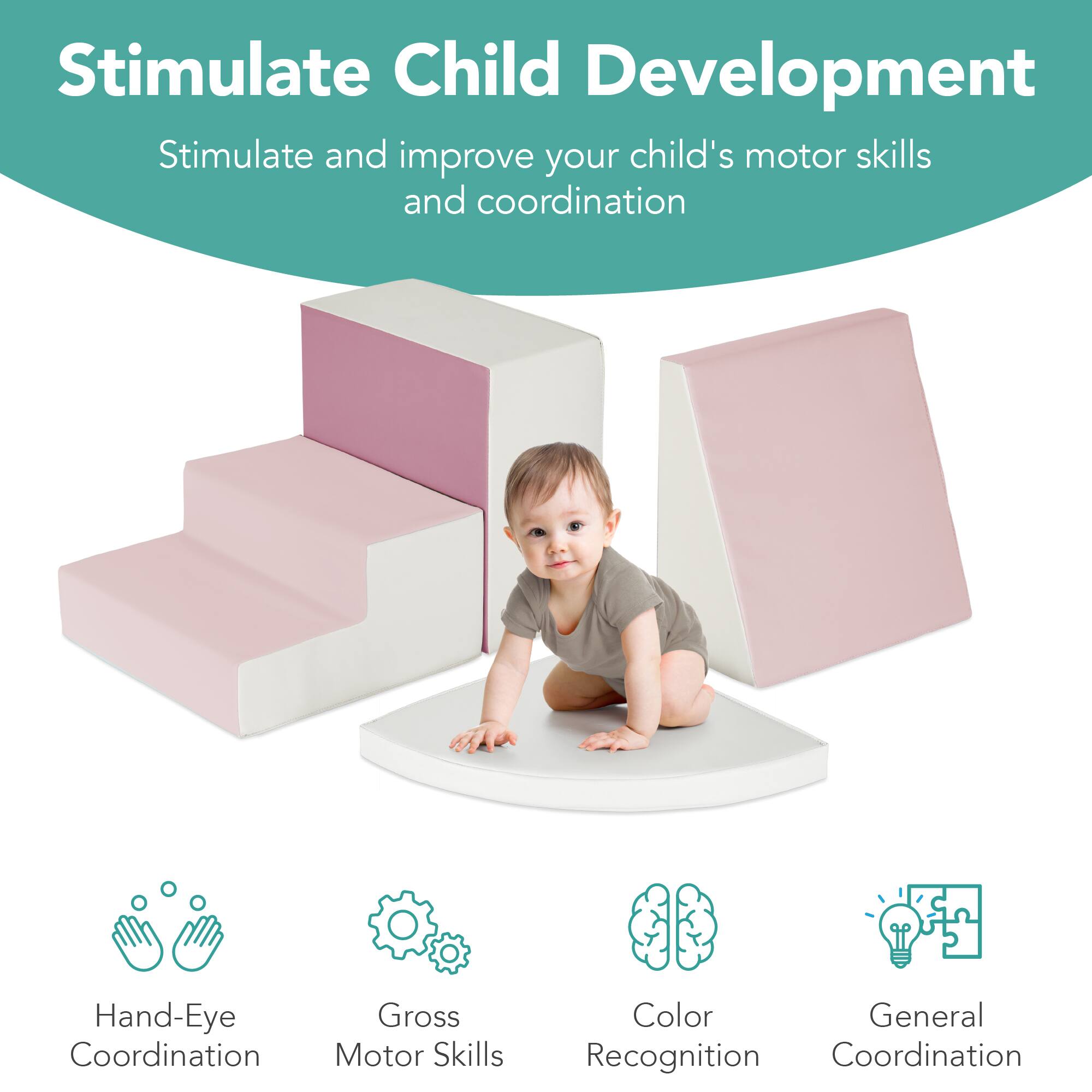 Stimulate Child Development

Stimulate and improve your child's motor skills and coordination

- Hand-Eye Coordination
- Gross Motor Skills
- Color Recognition
- General Coordination