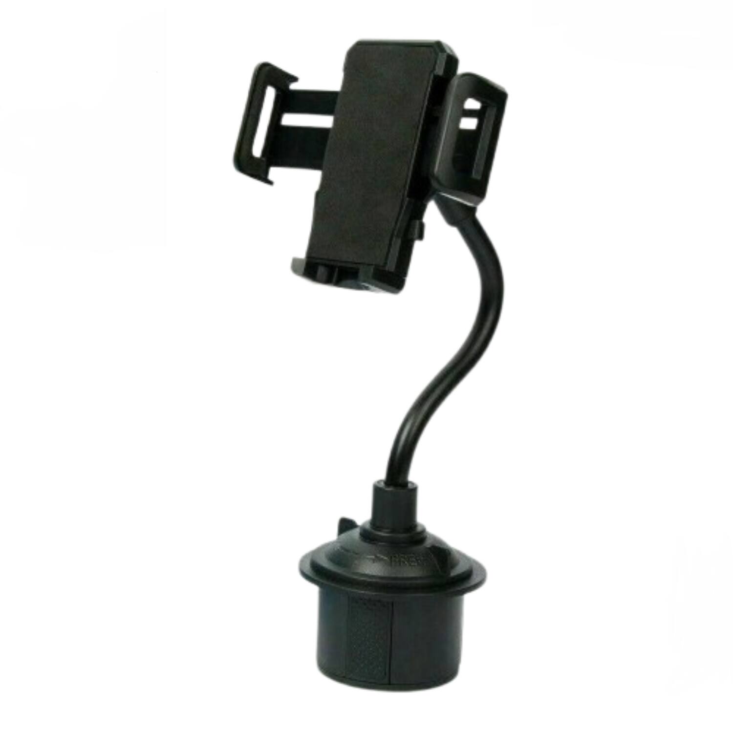 Stock Preferred - Universal Adjustable Gooseneck Car Cup Holder Phone Mount - Black