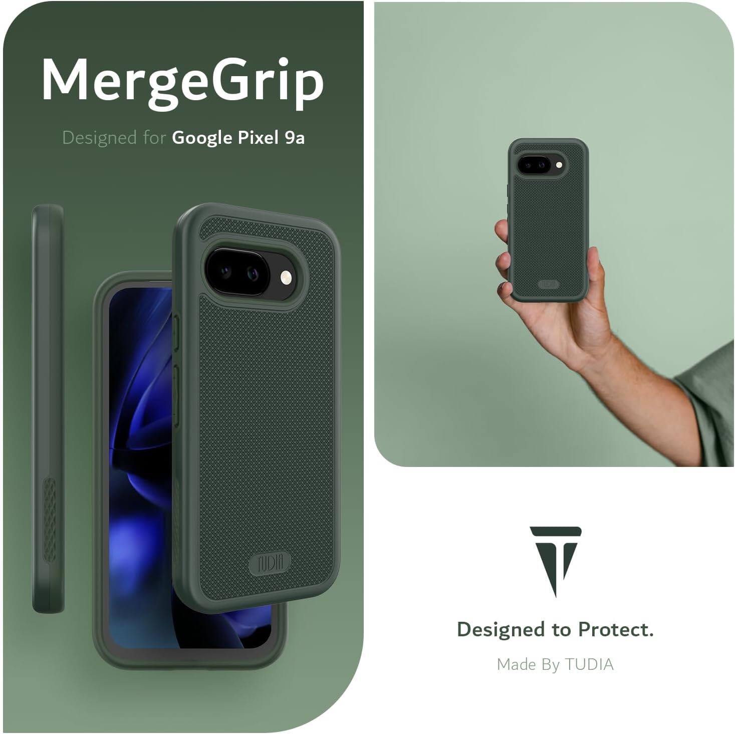 MergeGrip  
Designed for Google Pixel 9a  

Designed to Protect.  
Made By TUDIA