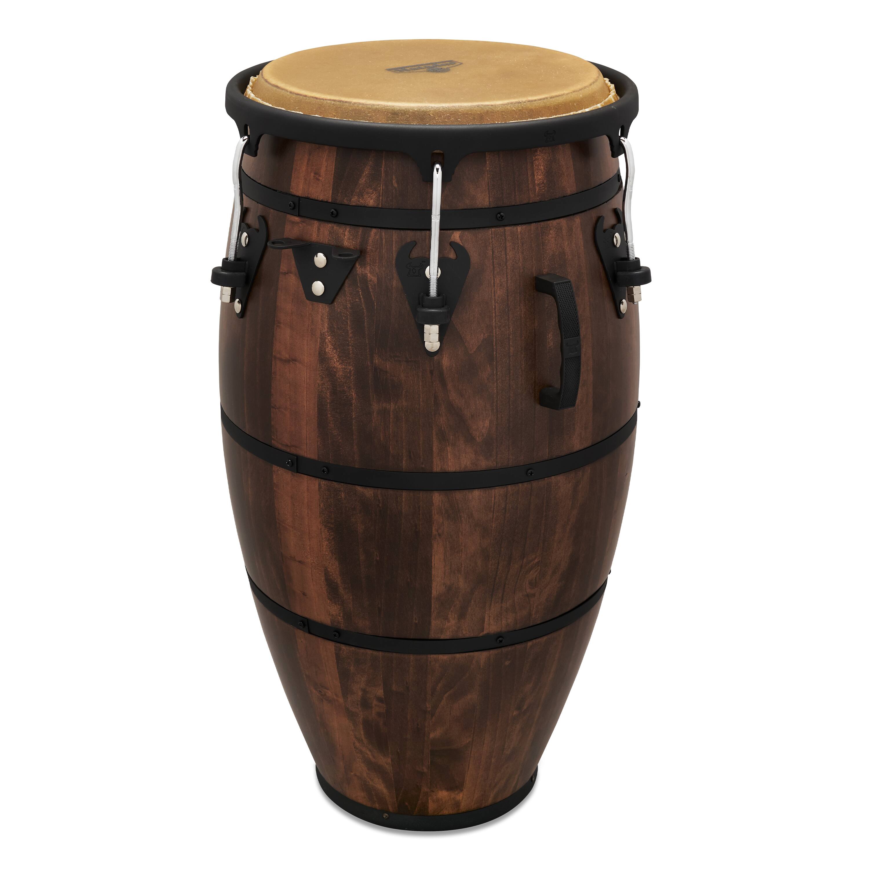 Left. Latin Percussion - Matador Whiskey Barrel 12-1/2" Tumba.