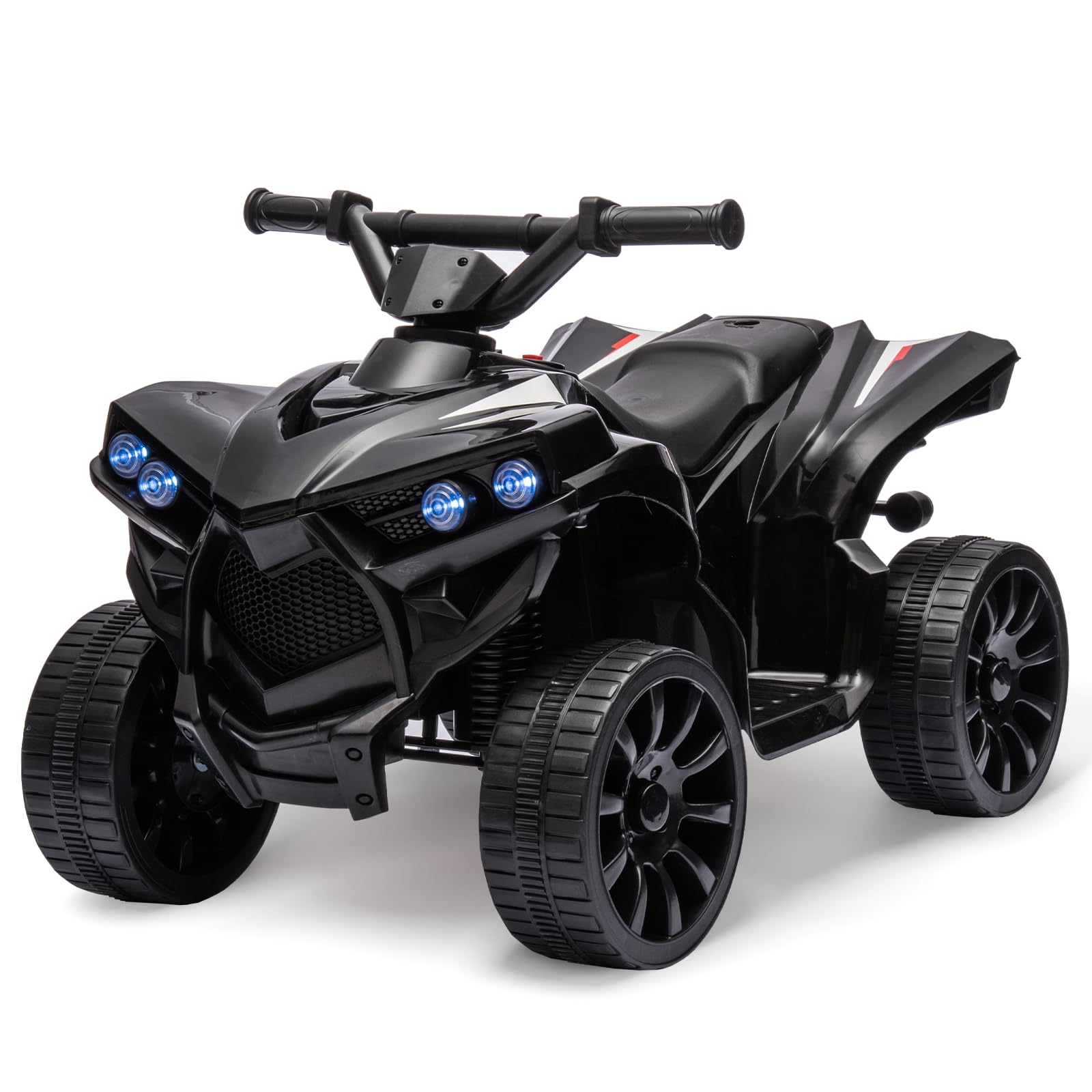 Front. Acekool - Kids ATV 4 Wheeler, 6V Ride on Toy with 1.8MPH Max Speed, Wear-Resistant Wheels, Battery Powered Electric Quad Car.