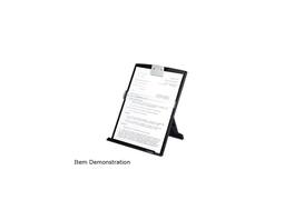 3M - DH340MB Fold-Flat Freestanding Desktop Copyholder, Plastic, 150 Sheet Capacity, Black - Black/Silver Clip