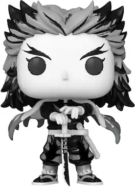 Funko - POP! Anime: Demon Slayer - Kyojuro Rengoku (Sumi-Ink) - COLLECTIBLES - Multicolor